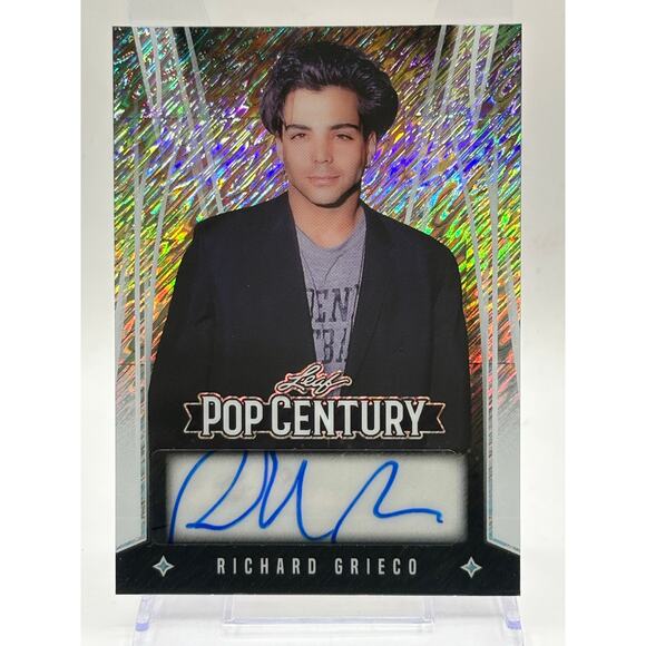 2025 Leaf Pop Century Richard Grieco Silver Shimmer Auto 15/15 SP 21 Jump Street - Picture 1 of 2